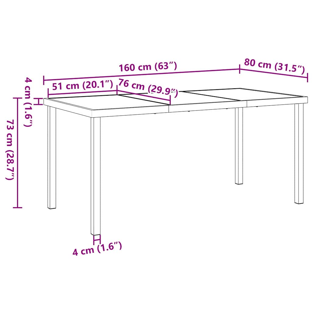 Tuin Eetset 5 Pcs Poly Rattan