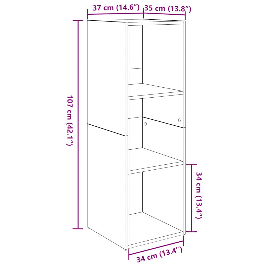 Tv-Kast 4 Pcs 37 X 35 X 107,5 Cm