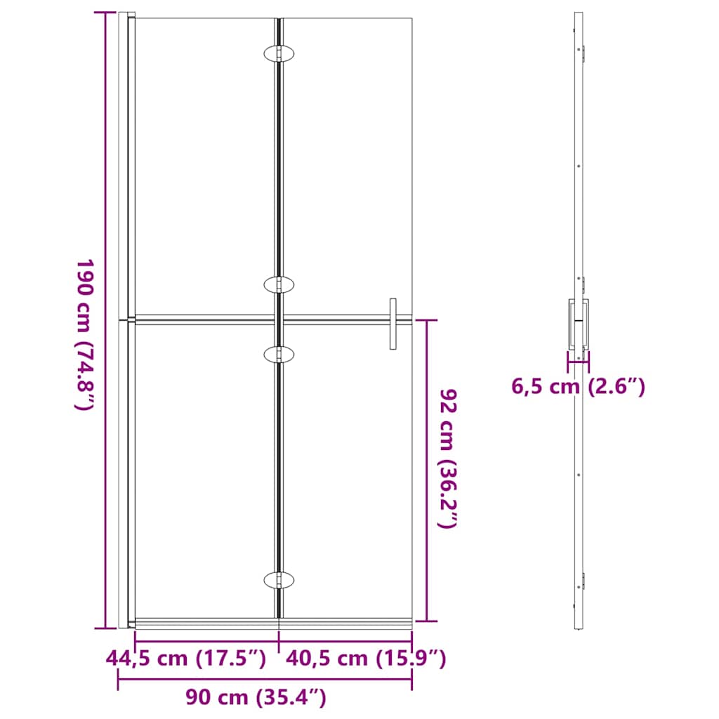 Inloop Douche Wand Goud En Transparant Gehard Glas