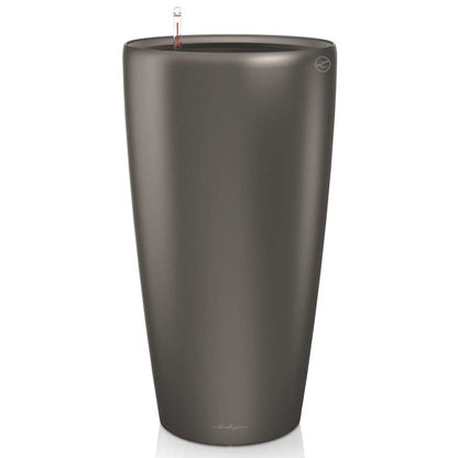 Lechuza Plantenbak Rondo 40 All-In-One Houtskool Metallic 15743