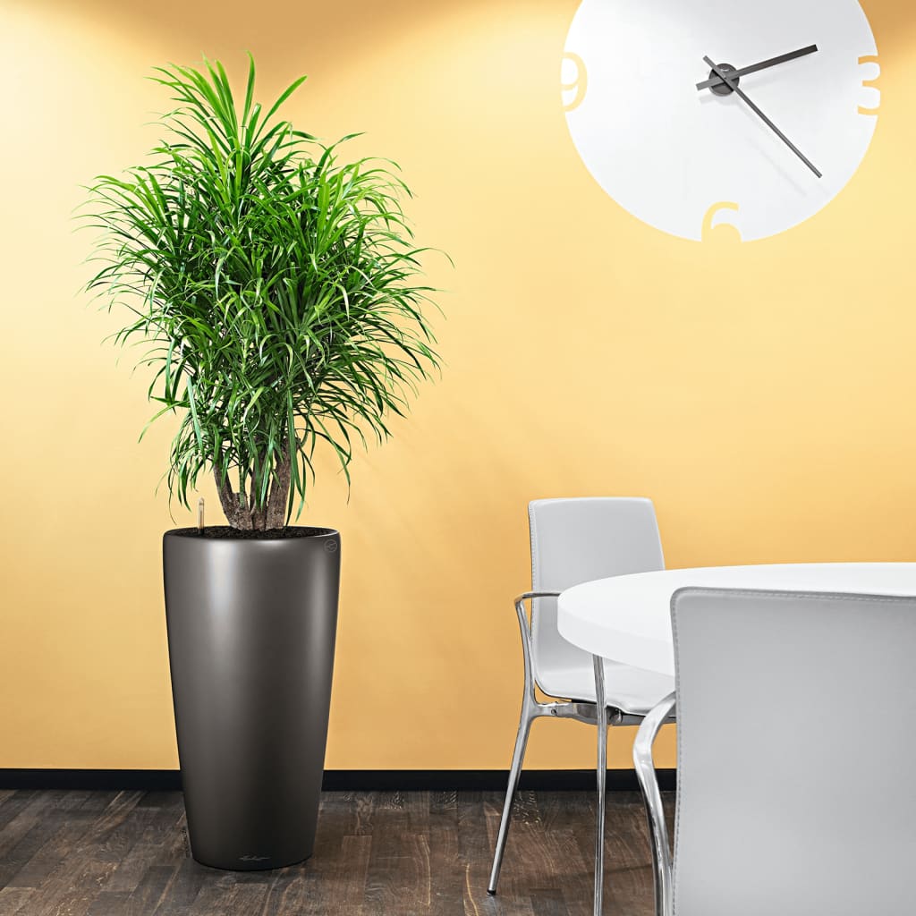 Lechuza Plantenbak Rondo 40 All-In-One Houtskool Metallic 15743