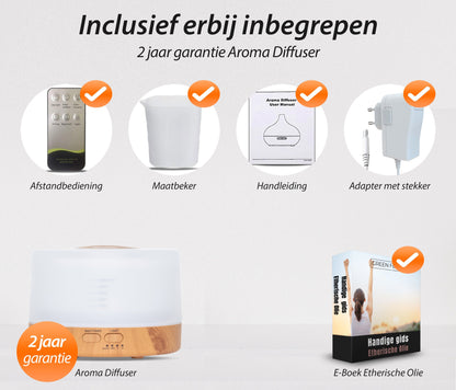 Happiness Pro - Light Wood - Aroma Diffuser