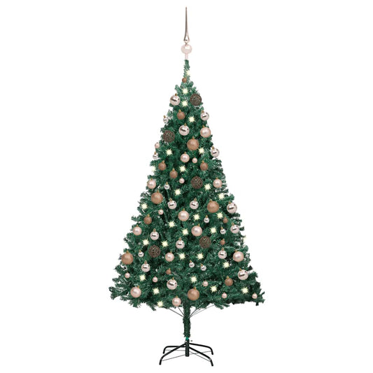 Kunstkerstboom Met Verlichting En Kerstballen Pvc