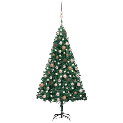 Kunstkerstboom Met Verlichting En Kerstballen Pvc