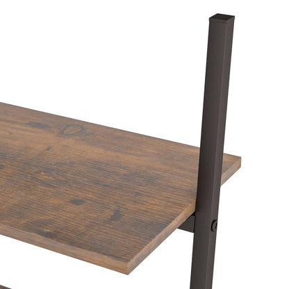 Ladderrek Met 4 Schappen 64X34X150,5 Cm En Zwart