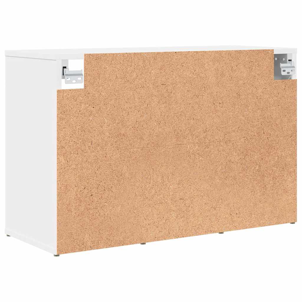 Schoenenkast Met Plank Bewerkt Hout