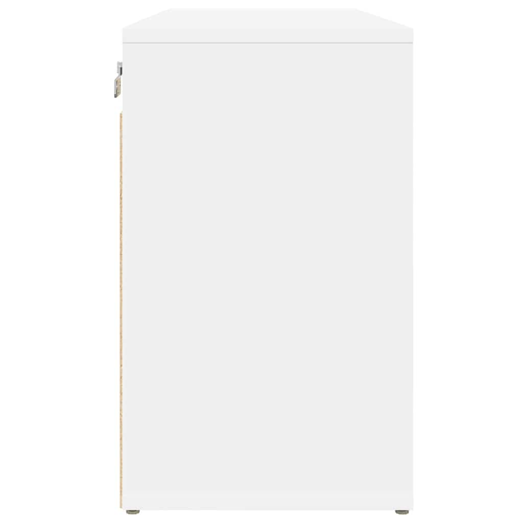 Schoenenkast Met Plank Bewerkt Hout