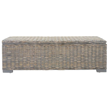 Opbergbox 110 Cm Natuurlijk Kubu Rattan En Mahoniehout