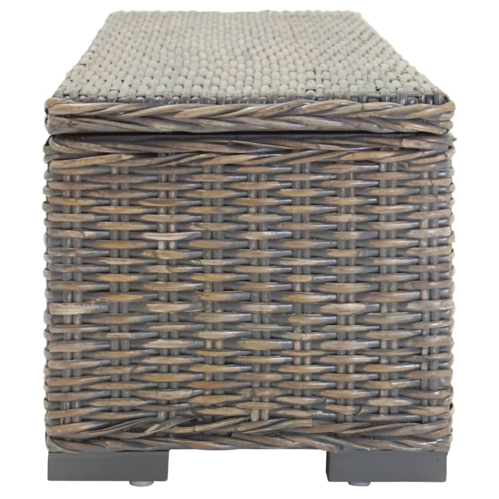 Opbergbox 110 Cm Natuurlijk Kubu Rattan En Mahoniehout