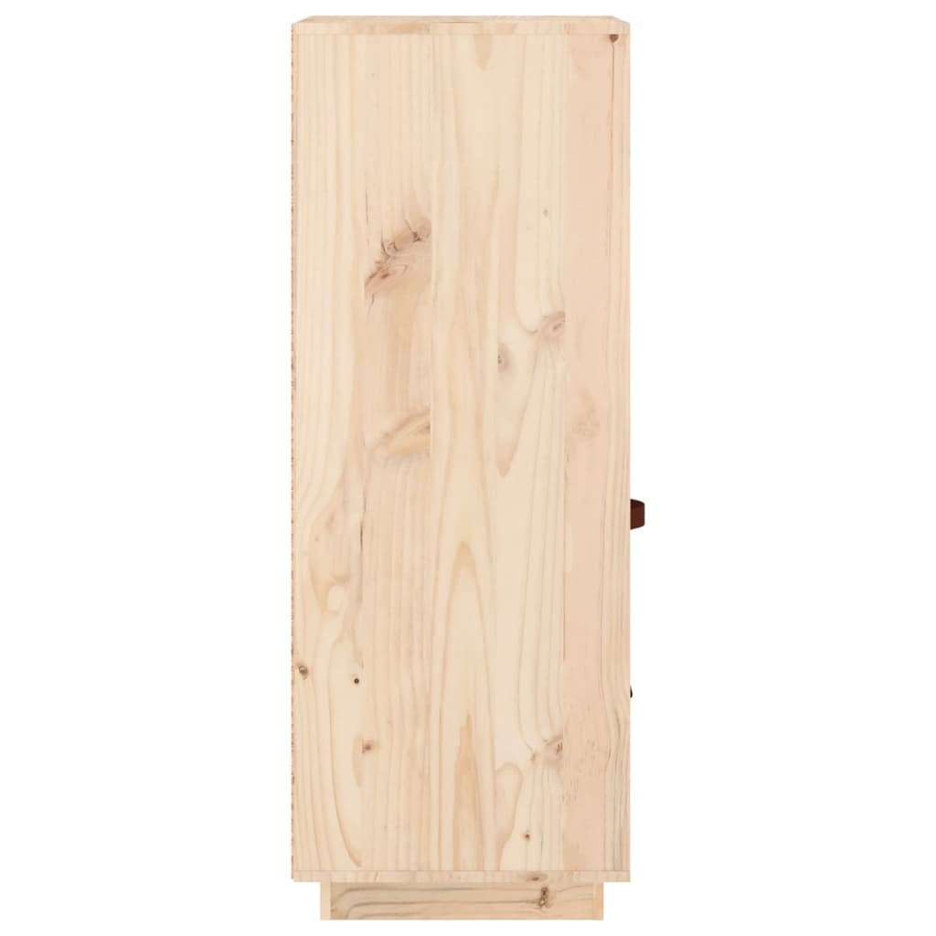 Hoge Kast 34X40X108,5 Cm Massief Grenenhout