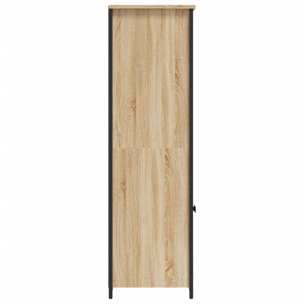 Hoge Kast 62X36X121,5 Cm Bewerkt Hout
