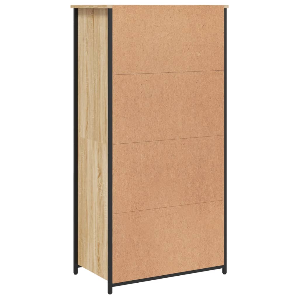 Hoge Kast 62X36X121,5 Cm Bewerkt Hout