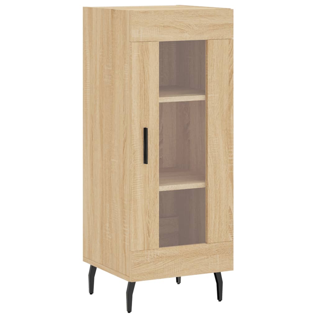 Hoge Kast 34,5X34X180 Cm Bewerkt Hout Kleurig