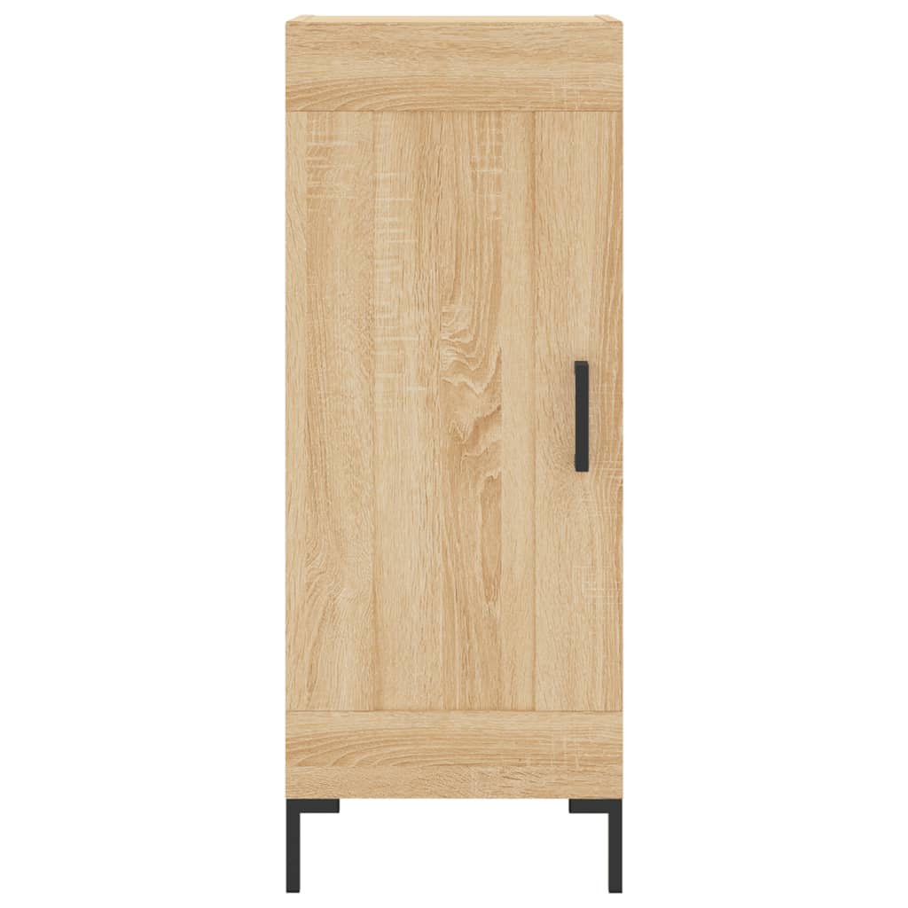 Hoge Kast 34,5X34X180 Cm Bewerkt Hout Kleurig