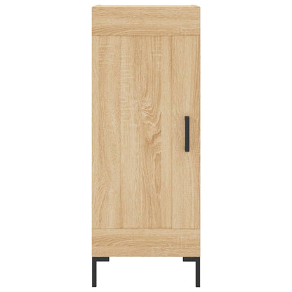 Hoge Kast 34,5X34X180 Cm Bewerkt Hout Kleurig