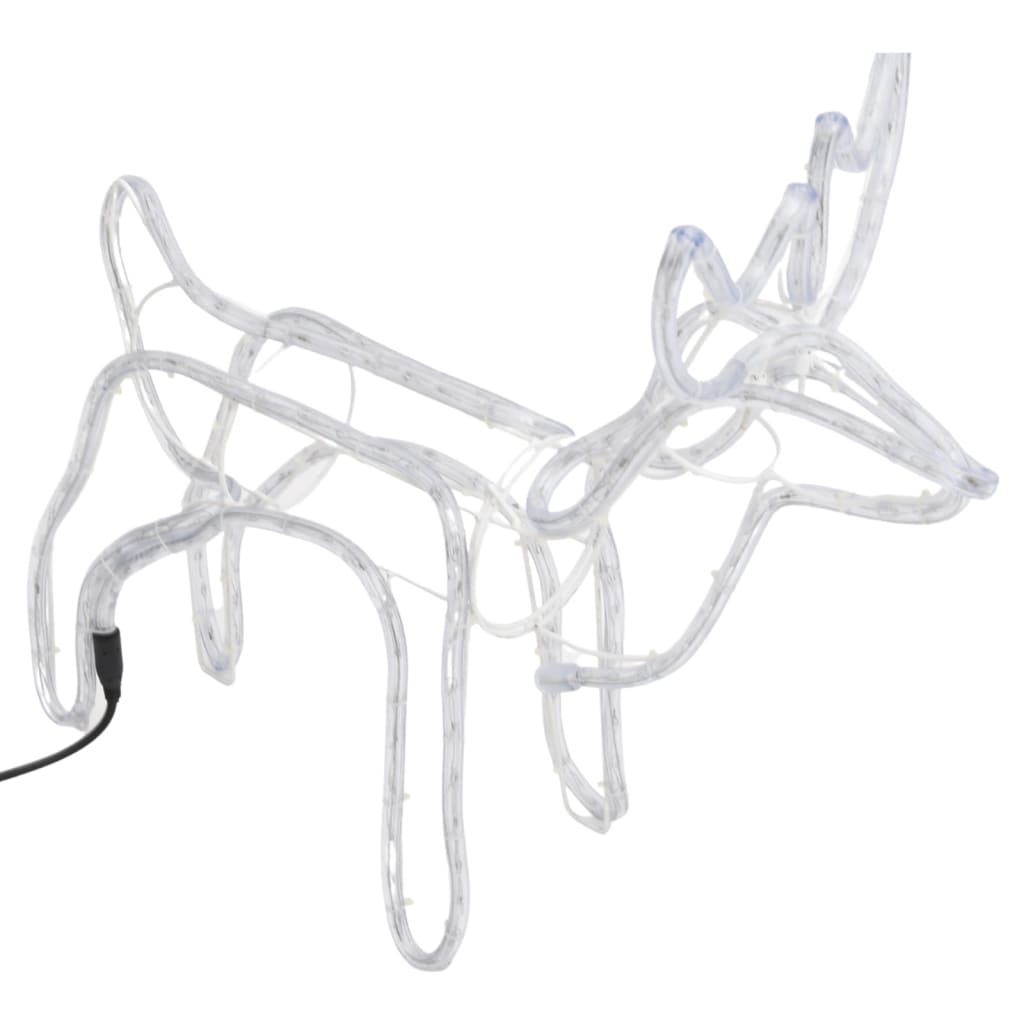 Kerstfiguur Rendier 60X30X60 Cm Koudwit