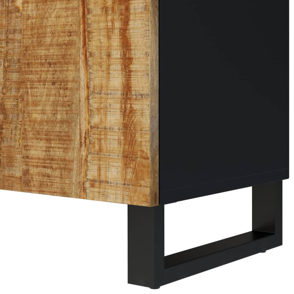 Tv-Meubel 105X33,5X46 Cm Massief Mangohout En Bewerkt Hout