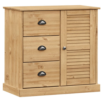Dressoir Met Lades Vigo 78X40X75 Cm Massief Grenenhout