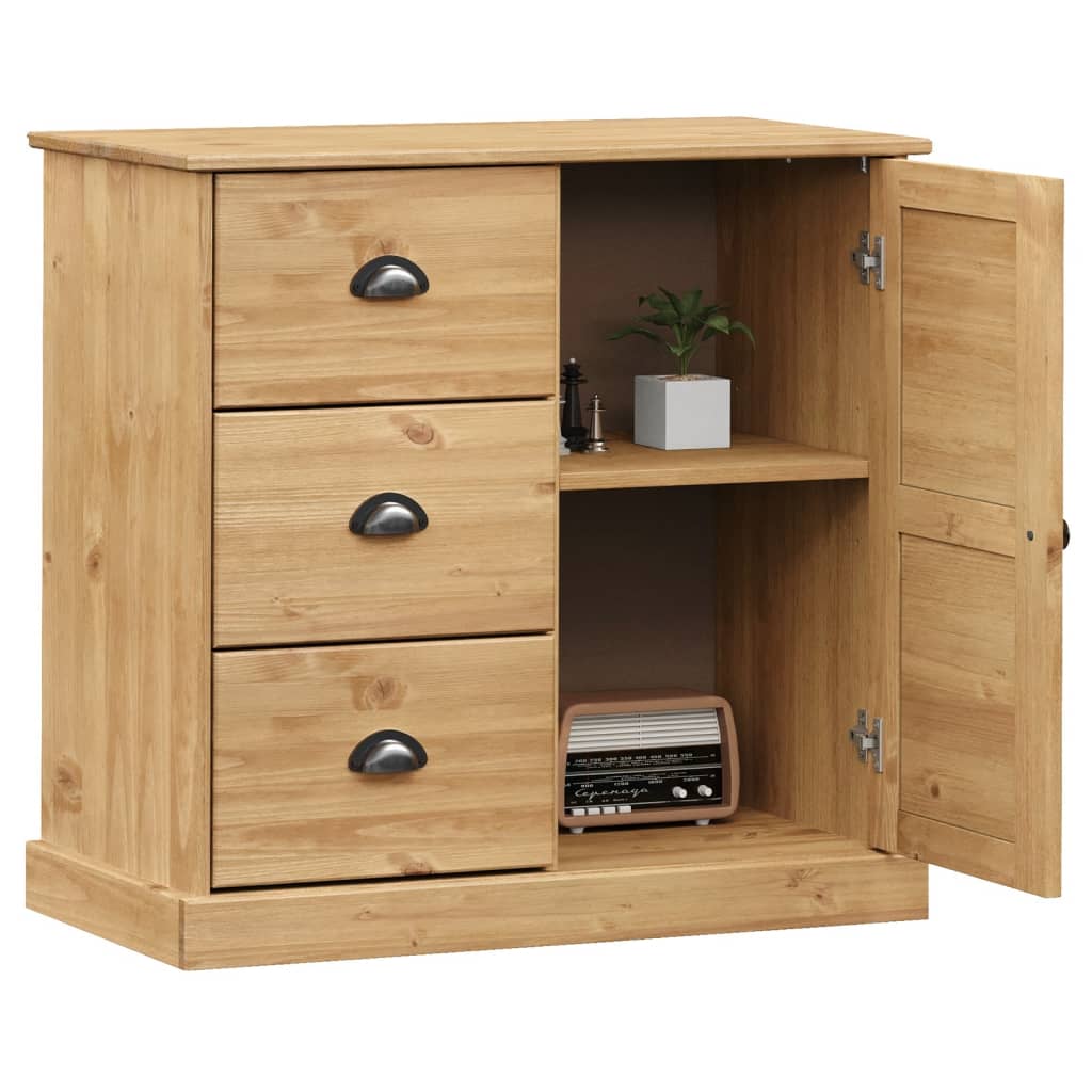 Dressoir Met Lades Vigo 78X40X75 Cm Massief Grenenhout