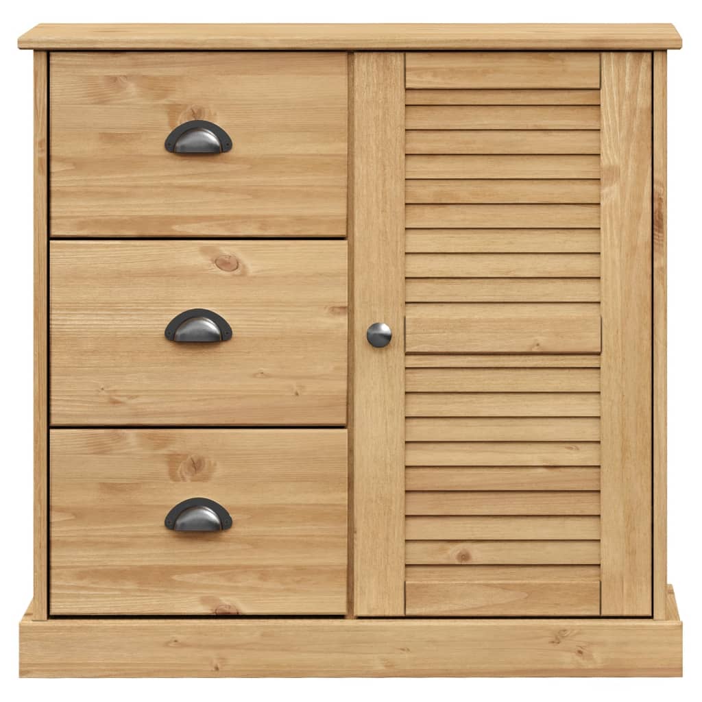 Dressoir Met Lades Vigo 78X40X75 Cm Massief Grenenhout
