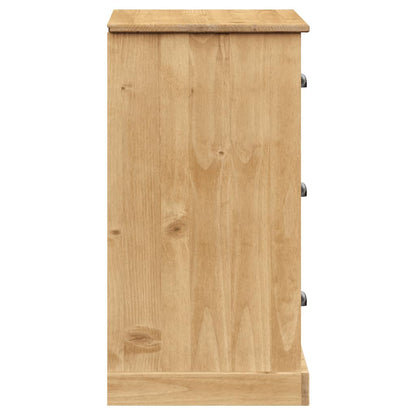 Dressoir Met Lades Vigo 78X40X75 Cm Massief Grenenhout