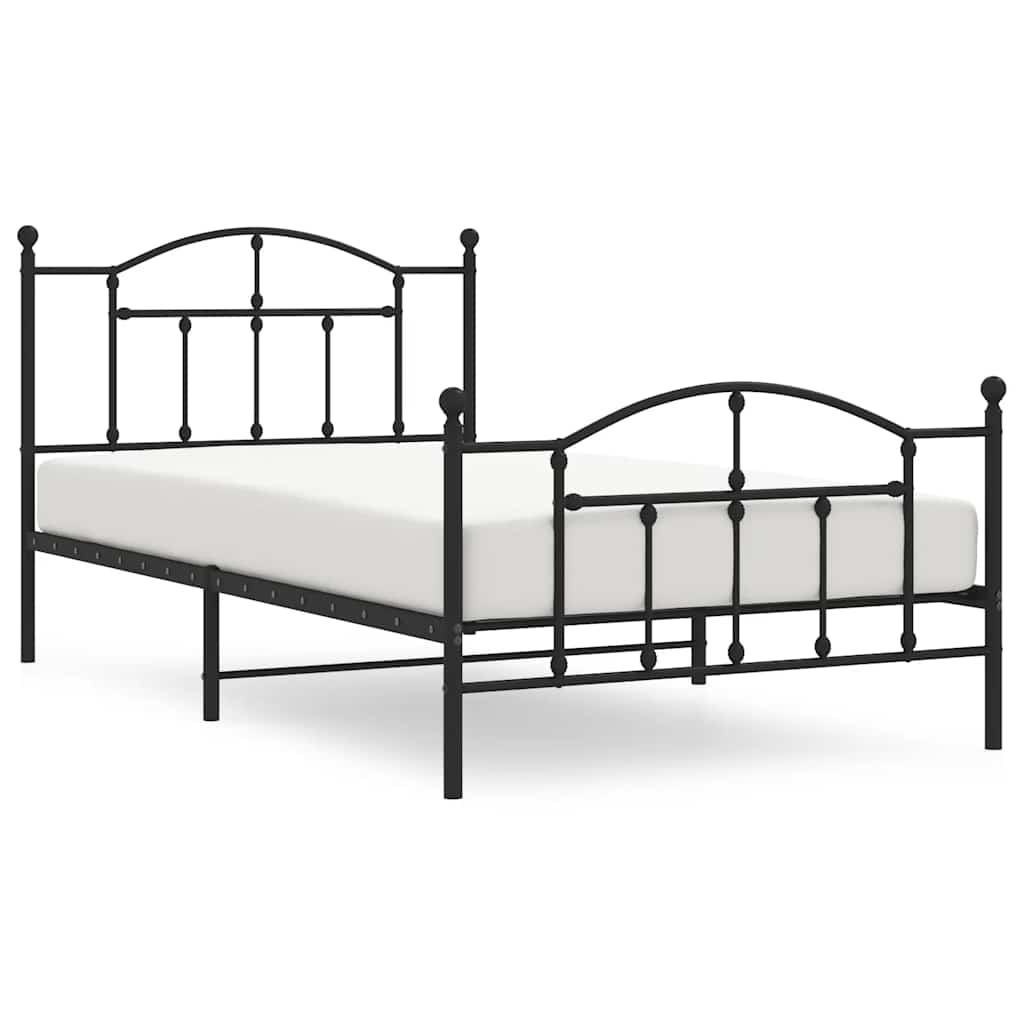 Bedframe Met Hoofd- En Voeteneinde Metaal