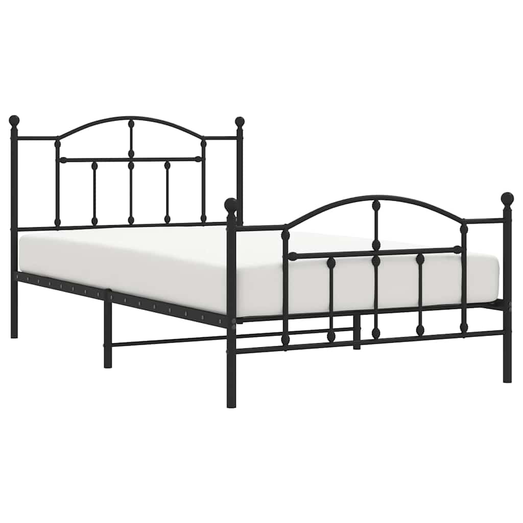 Bedframe Met Hoofd- En Voeteneinde Metaal