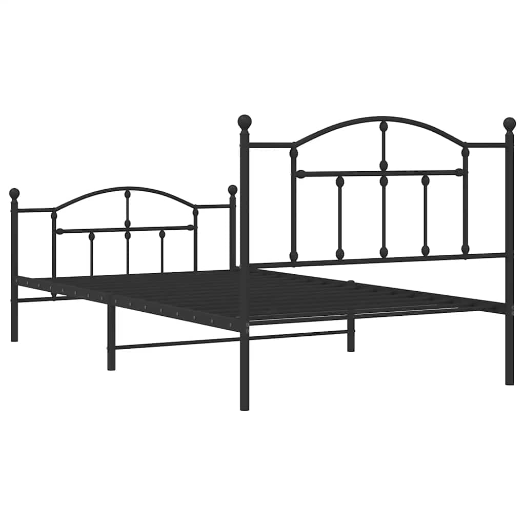 Bedframe Met Hoofd- En Voeteneinde Metaal