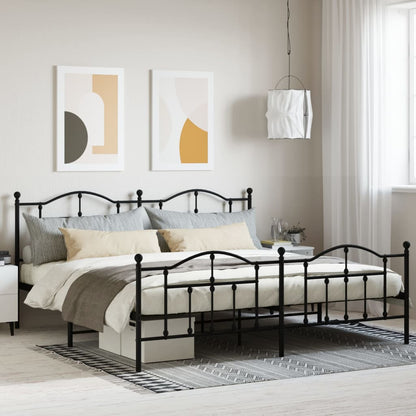Bedframe Met Hoofd- En Voeteneinde Metaal