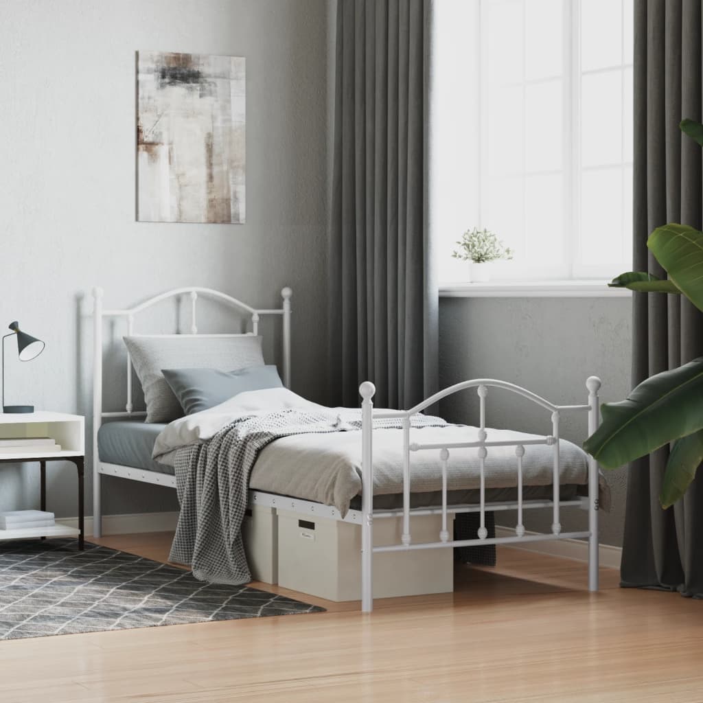 Bedframe Met Hoofd- En Voeteneinde Metaal