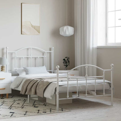 Bedframe Met Hoofd- En Voeteneinde Metaal