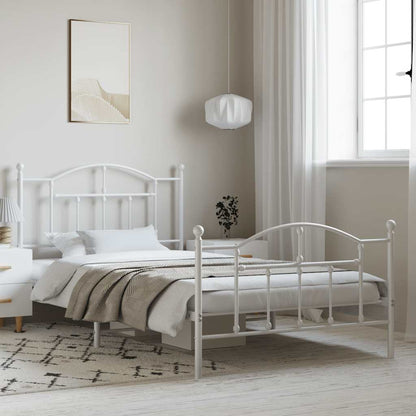 Bedframe Met Hoofd- En Voeteneinde Metaal
