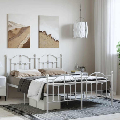 Bedframe Met Hoofd- En Voeteneinde Metaal