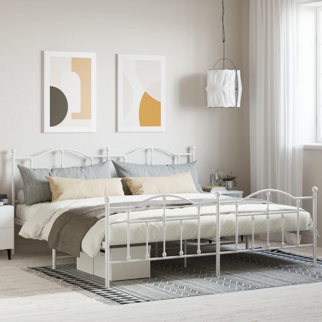 Bedframe Met Hoofd- En Voeteneinde Metaal