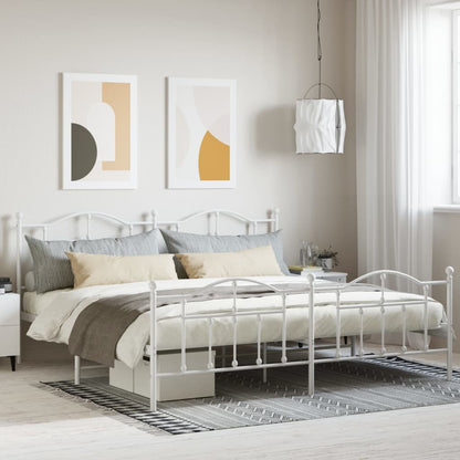 Bedframe Met Hoofd- En Voeteneinde Metaal