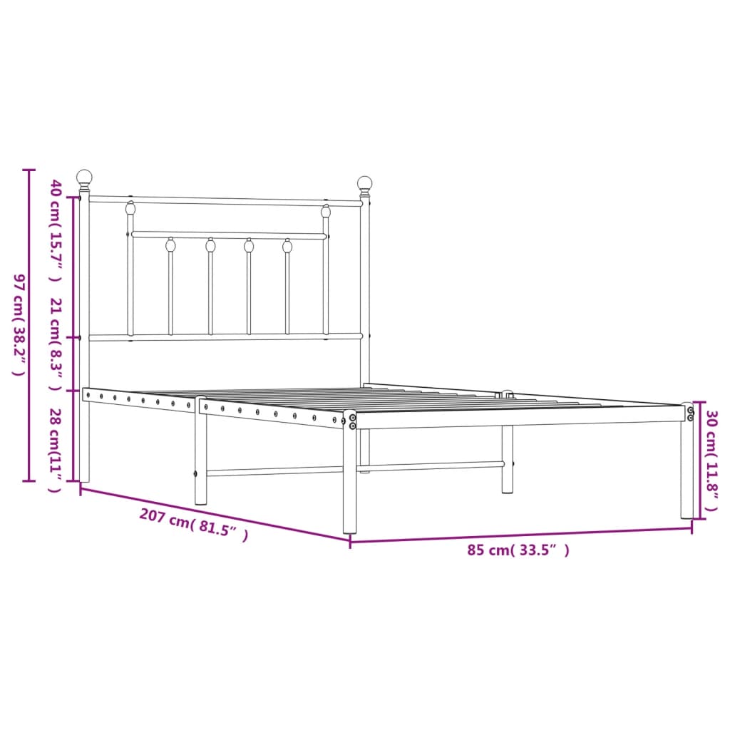 Bedframe Metaal