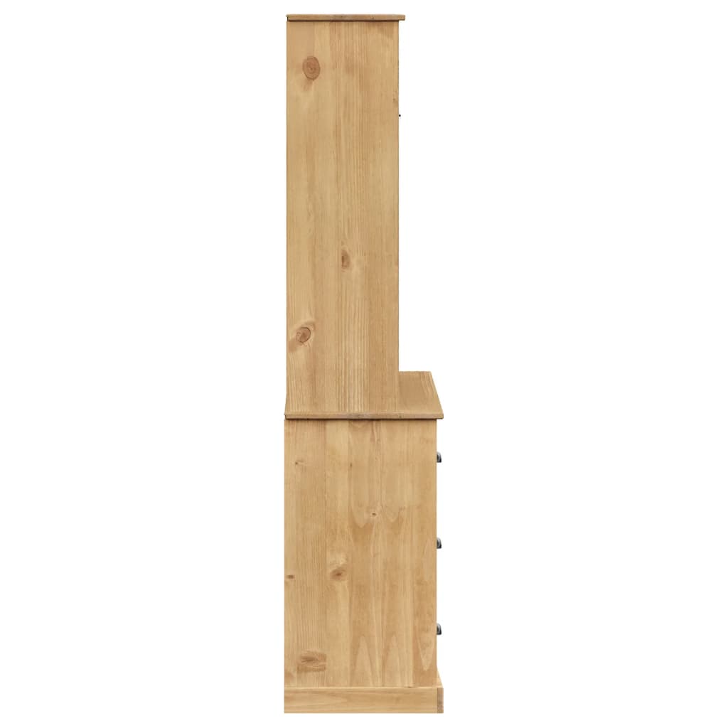 Hoge Kast Vigo 78X40X175 Cm Massief Grenenhout