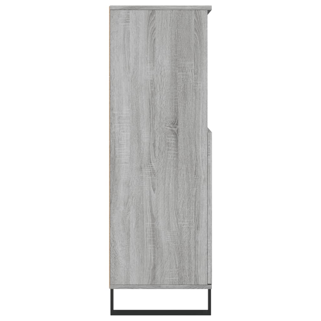 Hoge Kast 60X36X110 Cm Bewerkt Hout Eikenkleurig