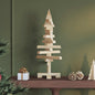 Kerstdecoratie Kerstboom Massief Grenenhout Naturel (Onafgewerkt)