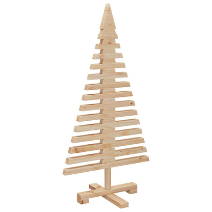 Kerstdecoratie Kerstboom Massief Grenenhout Naturel (Onafgewerkt)