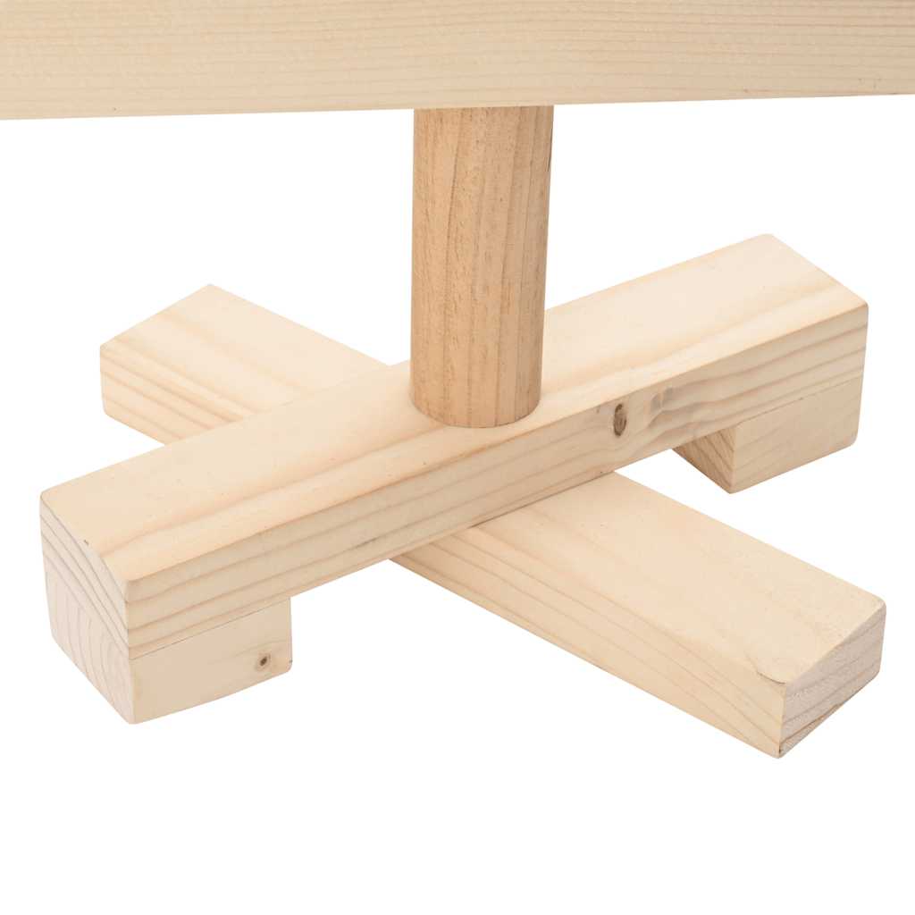 Kerstdecoratie Kerstboom Massief Grenenhout Naturel (Onafgewerkt)