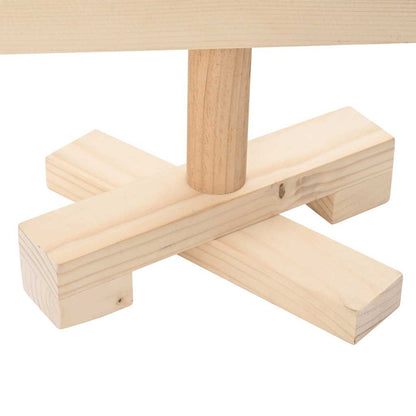 Kerstdecoratie Kerstboom Massief Grenenhout Naturel (Onafgewerkt)