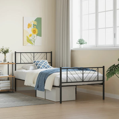 Bedframe Met Hoofd- En Voeteneinde Metaal