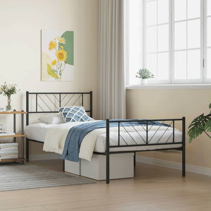Bedframe Met Hoofd- En Voeteneinde Metaal