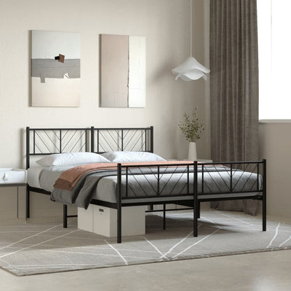 Bedframe Met Hoofd- En Voeteneinde Metaal