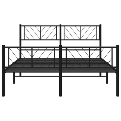 Bedframe Met Hoofd- En Voeteneinde Metaal