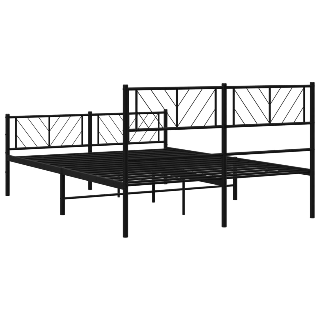 Bedframe Met Hoofd- En Voeteneinde Metaal