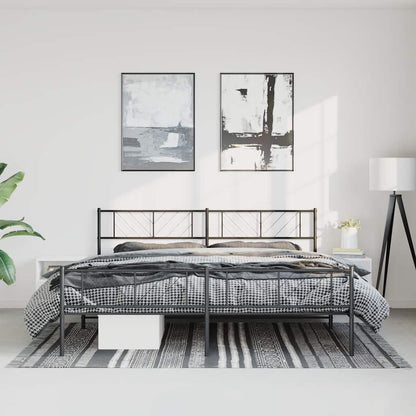 Bedframe Met Hoofd- En Voeteneinde Metaal