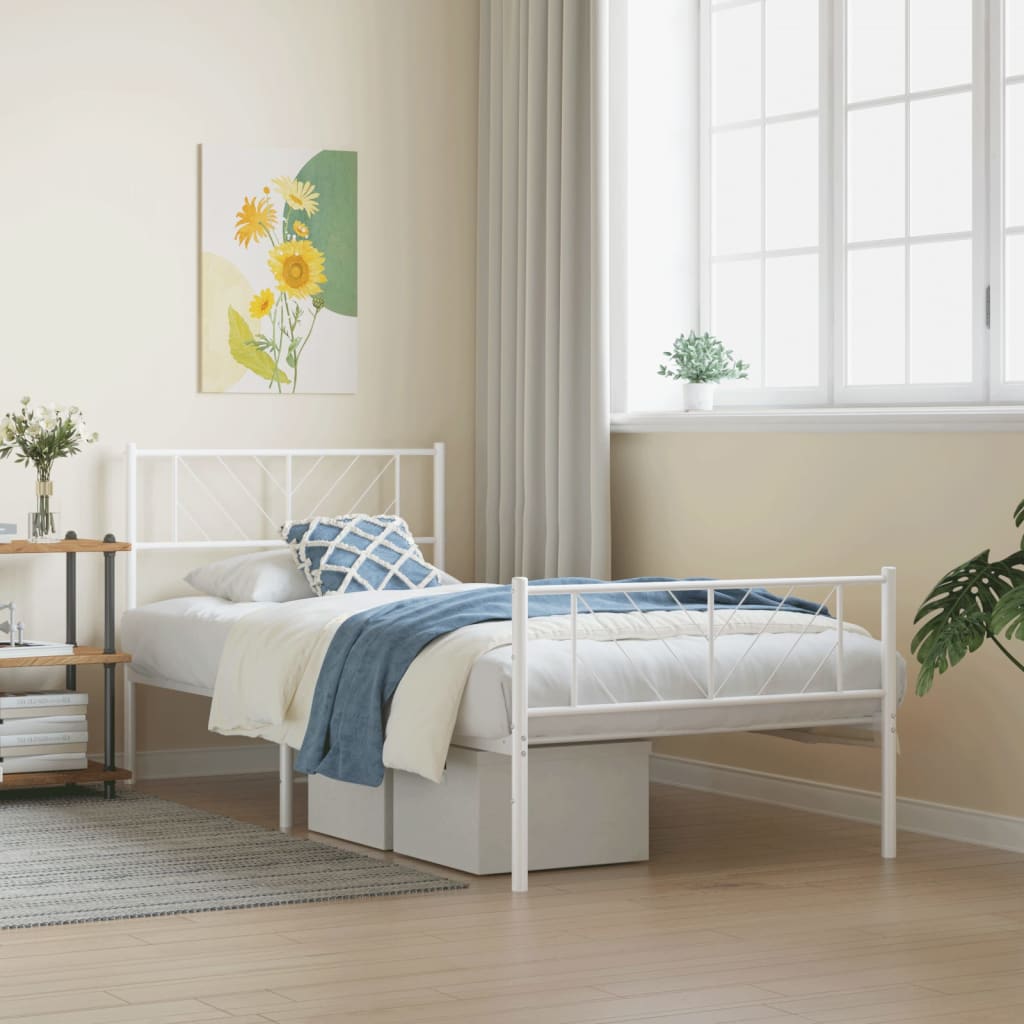 Bedframe Met Hoofd- En Voeteneinde Metaal