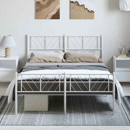 Bedframe Met Hoofd- En Voeteneinde Metaal